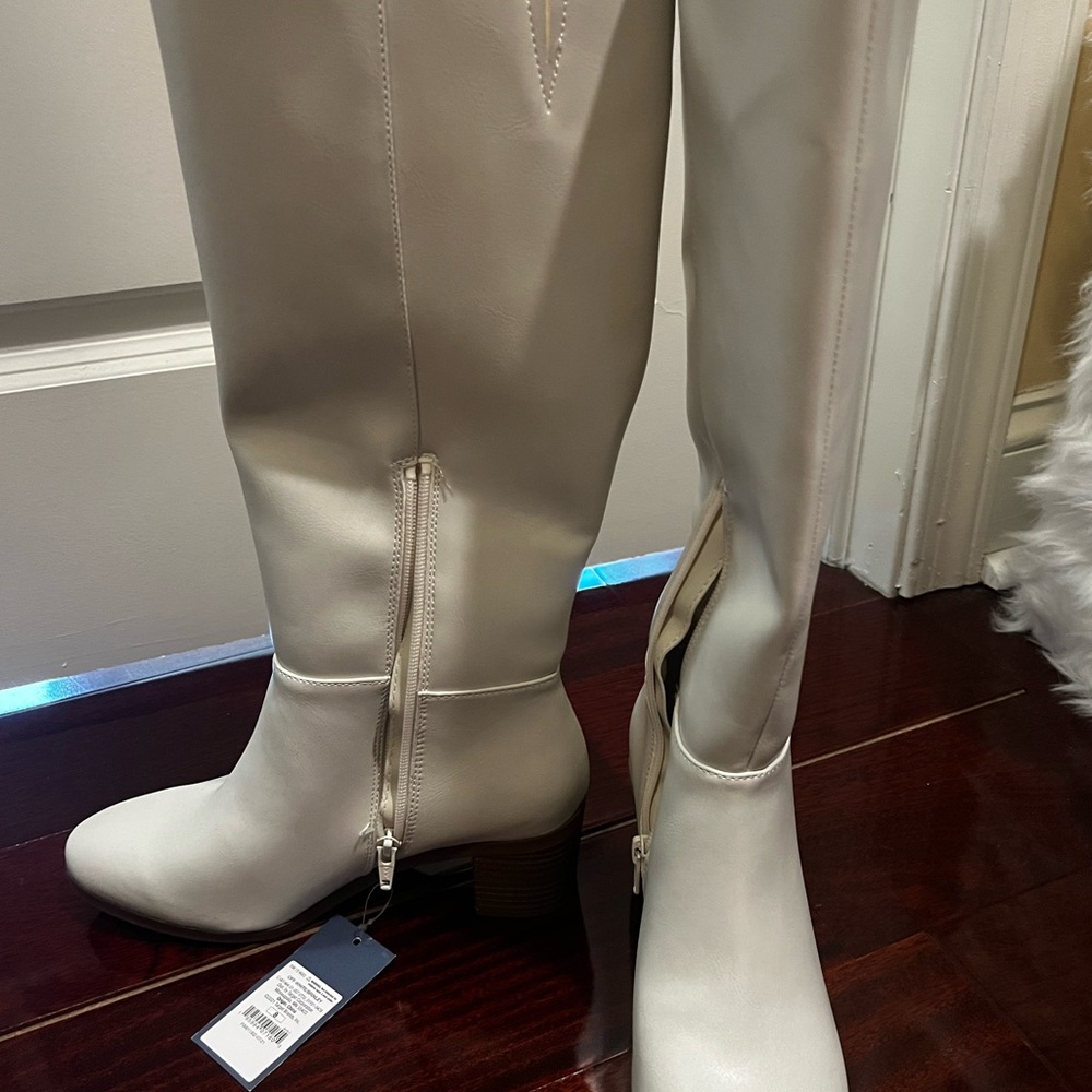 Brand New White tall boots
